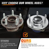 Nilight Wheel Bearings and Hub Assembly for Buick Century 1997-2005 W/ABS | For 1997-2004 Buick Regal, 1997-1999 Buick Riviera, 1997-2004 Cadillac Seville, 1997-2002 Cadillac Eldorado-2Pack, view 4