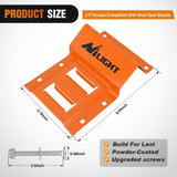 Nilight Wheel Chock Tie Down Kit 4500lb Break Strength 4Pcs E-Track Ratchet Straps 8 Pcs Heavy Duty Trailer Tire Straps System for ATV, UTV, Lawn Mower,SXS 10 in-30 in Diameter Tires Orange, view 2