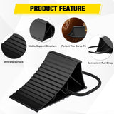 Nilight Wheel Chocks, Heavy Duty Wheel Stopper for Car, Truck, RV, Trailer, Caravan, Motorcycle, 8.7 Inch x 4.8 Inch x 4.2 Inch, 2-Pack(Black), view 5