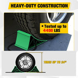 Nilight Wheel Chocks, Heavy Duty Wheel Stopper for Car, Truck, RV, Trailer, Caravan, Motorcycle, 8.7 Inch x 4.8 Inch x 4.2 Inch, 2-Pack(Green), view 3