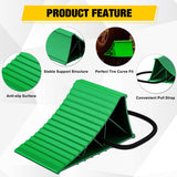 Nilight Wheel Chocks, Heavy Duty Wheel Stopper for Car, Truck, RV, Trailer, Caravan, Motorcycle, 8.7 Inch x 4.8 Inch x 4.2 Inch, 2-Pack(Green), view 5