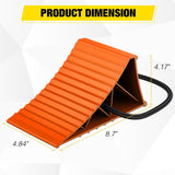 Nilight Wheel Chocks, Heavy Duty Wheel Stopper for Car, Truck, RV, Trailer, Caravan, Motorcycle, 8.7 Inch x 4.8 Inch x 4.2 Inch, 2-Pack(Orange), view 2