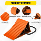 Nilight Wheel Chocks, Heavy Duty Wheel Stopper for Car, Truck, RV, Trailer, Caravan, Motorcycle, 8.7 Inch x 4.8 Inch x 4.2 Inch, 2-Pack(Orange), view 5