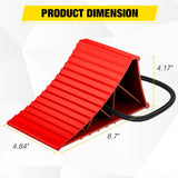 Nilight Wheel Chocks, Heavy Duty Wheel Stopper for Car, Truck, RV, Trailer, Caravan, Motorcycle, 8.7 Inch x 4.8 Inch x 4.2 Inch, 2-Pack(Red), view 2