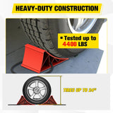 Nilight Wheel Chocks, Heavy Duty Wheel Stopper for Car, Truck, RV, Trailer, Caravan, Motorcycle, 8.7 Inch x 4.8 Inch x 4.2 Inch, 2-Pack(Red), view 3