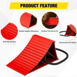 Nilight Wheel Chocks, Heavy Duty Wheel Stopper for Car, Truck, RV, Trailer, Caravan, Motorcycle, 8.7 Inch x 4.8 Inch x 4.2 Inch, 2-Pack(Red), view 5