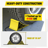 Nilight Wheel Chocks, Heavy Duty Wheel Stopper for Car, Truck, RV, Trailer, Caravan, Motorcycle, 8.7 Inch x 4.8 Inch x 4.2 Inch, 2-Pack(Yellow), view 3