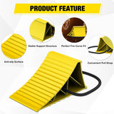 Nilight Wheel Chocks, Heavy Duty Wheel Stopper for Car, Truck, RV, Trailer, Caravan, Motorcycle, 8.7 Inch x 4.8 Inch x 4.2 Inch, 2-Pack(Yellow), view 5