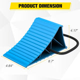 Nilight Wheel Chocks, Heavy Duty Wheel Stopper for Car, Truck, RV, Trailer, Caravan, Motorcycle, 8.7 Inch x 4.8 Inch x 4.2 Inch, 4-Pack(Blue), view 2