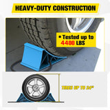 Nilight Wheel Chocks, Heavy Duty Wheel Stopper for Car, Truck, RV, Trailer, Caravan, Motorcycle, 8.7 Inch x 4.8 Inch x 4.2 Inch, 4-Pack(Blue), view 3