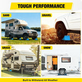 Nilight Wheel Chocks, Heavy Duty Wheel Stopper for Car, Truck, RV, Trailer, Caravan, Motorcycle, 8.7 Inch x 4.8 Inch x 4.2 Inch, 4-Pack(Blue), view 4
