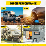 Nilight Wheel Chocks, Heavy Duty Wheel Stopper for Car, Truck, Trailer, RV, Caravan, Motorcycle, 8.3Inch x 4.8Inch x 4.2Inch, 2-Pack, view 4