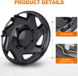 Nilight Wheel Cover Hubcaps 16 Inch for Ford Truck CEG 1998-2007 Econoline MTD E250 E350 E450 E550 2008-2021 Hub Caps 16 inch Set of 4 Rim Covers Protector Wheel Replacement F8UZ1130AA 7 spoke, Silver, view 5