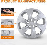 Nilight Wheel Cover Hubcaps 17 Inch Compatible for Toyota RAV4 2019 2020 2021 2022 2023 2024 2025 Hub Caps 17 inch Set of 4 Rim Covers Protector Wheel Replacement 42602-0R040 42602-42040, Silver, view 4