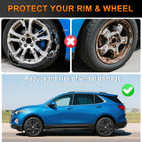 Nilight Wheel Cover Hubcaps 17 Inch Compatible with Chevy Chevrolet Equinox 2018 2019 2020 2021 Hub Caps 17 inch Set of 4 Rim Covers Protector Wheel Replacement 84450624 ABS PC 10 Spoke Style Black, view 6