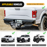 Nilight Winch Cradle Universal Mount Plate 10 x 4 1/2Inch Winch Bracket Winch Mounting 2 Inch Receiver Hitch 8000-13,000 Lb Capacity Recovery Winches Foldable, view 6