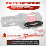 Nilight Winch Fairlead Aluminum Hawse Fairlead 6 Inch (152 mm) Hole Spacing with Mounting Hardware Winch Hawse Fairlead for Synthetic Rope 3500-6500 LBS Trailer Truck Winch Accessory Anodized Black, view 4