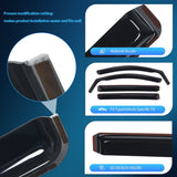 Nilight Window Rain Guards for GMC Acadia 2017 2018 2019 2020 2021 2022 2023 Window Deflectors, Vent Window Visors-4 Pieces, view 2