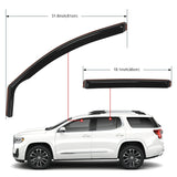 Nilight Window Rain Guards for GMC Acadia 2017 2018 2019 2020 2021 2022 2023 Window Deflectors, Vent Window Visors-4 Pieces, view 4