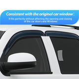 Nilight Window Rain Guards for Chevy Tahoe/GMC Yukon 2007 2008 2009 2010 2011 2012 2013 2014, Out-Channel Window Visors Vent Wind Deflectors-4PCS, view 2