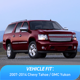 Nilight Window Rain Guards for Chevy Tahoe/GMC Yukon 2007 2008 2009 2010 2011 2012 2013 2014, Out-Channel Window Visors Vent Wind Deflectors-4PCS, view 5