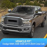 Nilight Window Rain Guards for Dodge Ram 2500 3500 Crew Cab 2019-2025 2026, Side Window Deflectors Vent Visors, Smoke Tint, Reduce Wind Noise, Car Wash Safe, 4PCS, view 4
