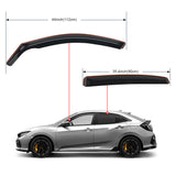 Nilight Rain Guards for Honda Civic Hatchback 2016 2017 2018 2019 2020 2021 Window Deflectors, Vent Window Visors-4pcs, view 2