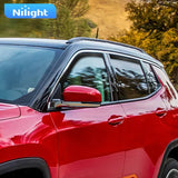 Nilight Vent Window Visors for Jeep Compass 2017 2018 2019 2020 2021 2022 2023 2024, in-Channel Rain Guards, Original Window Deflectors-4PCS, view 6