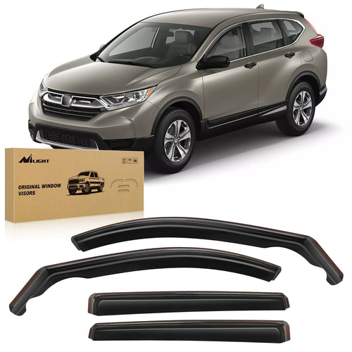 Nilight Rain Guards for Honda CRV 2017 2018 2019 2020 2021 2022 Window Deflectors, Vent Window Visors-4pcs