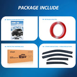 Nilight Window Rain Guards for Toyota Corolla 2009 2010 2011 2012 2013, Out-Channel Window Visors Vent Wind Deflectors-4PCS, view 6