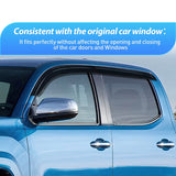Nilight Window Rain Guards for Toyota Tacoma Double Cab 2016 2017 2018 2019 2020 2021 2022 2023, Out-Channel Window Visors Vent Wind Deflectors-4PCS, view 2