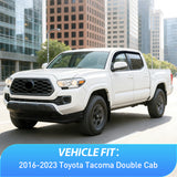 Nilight Window Rain Guards for Toyota Tacoma Double Cab 2016 2017 2018 2019 2020 2021 2022 2023, Out-Channel Window Visors Vent Wind Deflectors-4PCS, view 6