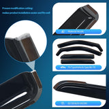 Nilight Window Visor Compatible with Dodge Durango 2011-2022 2023 2024 2025 2026 in Channel Window Deflectors Sun Shades, Rain Guards Acrylic-4pcs, view 2