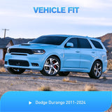Nilight Window Visor Compatible with Dodge Durango 2011-2022 2023 2024 2025 2026 in Channel Window Deflectors Sun Shades, Rain Guards Acrylic-4pcs, view 5