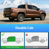 Nilight Window Visors for 2024-2025 Toyota Tacoma Double Cab 4th Gen | Tape-On Rain Guards Outside Mount Vent Visors Window Deflectors Smoke Tint, 4PCS, view 2