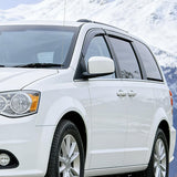 Nilight Window Visors for Dodge Grand Caravan 2008-2020 Outside Mount | For Chrysler Town & Country 2008-2016, VW Routan 2009-2012, Tape-On Rain Guards Vent Visors Smoke Tint, 4PCS, view 5