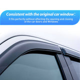 Nilight Window Visors for Honda Accord 2008 2009 2010 2011 2012 2013 2014 2015 2016 2017, Out-Channel Window Wind Deflectors Rain Guards -4PCS, view 2