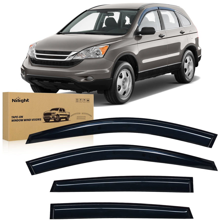 Nilight Window Visors for Honda CR-V(CRV) 2007 2008 2009 2010 2011, Out-Channel Window Wind Deflectors Rain Guards -4PCS