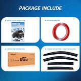Nilight Window Visors for Honda CR-V(CRV) 2007 2008 2009 2010 2011, Out-Channel Window Wind Deflectors Rain Guards -4PCS, view 6