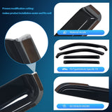 Nilight Window Visors for Pathfinder 2022 2023 2024 2025(Not fit Rock Creek), Original Rain Guards, Window Deflectors-4PCS, view 2