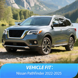 Nilight Window Visors for Pathfinder 2022 2023 2024 2025(Not fit Rock Creek), Original Rain Guards, Window Deflectors-4PCS, view 5