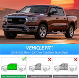 Nilight Window Visors for Ram 1500 Crew Cab 2019-2025 (New Body Style) | Outside Mount Rain Guards Vent Visors Window Deflectors, Smoke Tint, 4PCS, view 2