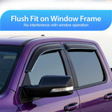 Nilight Window Visors for Ram 1500 Crew Cab 2019-2025 (New Body Style) | Outside Mount Rain Guards Vent Visors Window Deflectors, Smoke Tint, 4PCS, view 3