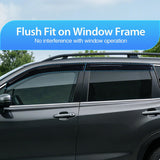 Nilight Window Visors for Subaru Forester 2019 2020 2021 2022 2023 2024 | Outside Mount Rain Guards Vent Visors Window Deflectors Smoke Tint, 4PCS, view 2