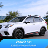 Nilight Window Visors for Subaru Forester 2019 2020 2021 2022 2023 2024 | Outside Mount Rain Guards Vent Visors Window Deflectors Smoke Tint, 4PCS, view 4
