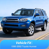 Nilight Window Visors for Toyota 4Runner 1996 1997 1998 1999 2000 2001 2002 | Fresh Air Ventilation, Rain & Sun Protection Outside Mount Rain Guards Vent Visors Window Deflectors Smoke Tint, 4PCS, view 4
