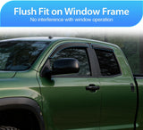 Nilight Window Visors for Toyota Tundra Double Cab 2007-2021 | Outside Mount Rain Guards Vent Visors Fresh Air Ventilation, Rain & Sun Protection Smoke Tint, 4PCS, view 4