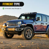 Nilight Windshield Frame Cover with 4 x LED Lights Insert Roof Sun Visor Cowl Body Armor Compatible with 2018-2026 Jeep Wrangler JL JLU & Gladiator JT (Excluding JL 4xe & JT Mojave), view 6