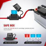 Nilight Wiring Harness Kit Nylon 16 AWG 1 Lead 12V Motorcycle Handlebar Switch On Off Power Relay Blade Fuse for LED Light Bar Off Road Lights on Motorcycles Bicycles ATV UTV, view 2
