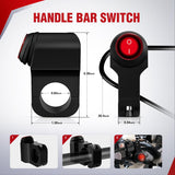 Nilight Wiring Harness Kit Nylon 16 AWG 2 Leads 12V Motorcycle Handlebar Switch On Off Power Relay Blade Fuse for LED Light Bar Off Road Lights on Motorcycles Bicycles ATV UTV, view 4